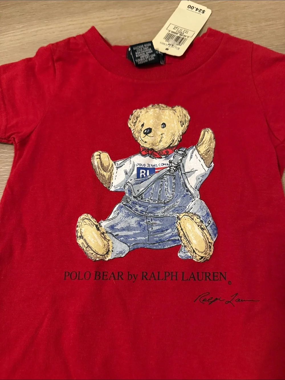 Vintage Ralph Lauren Polo Bear baby romper